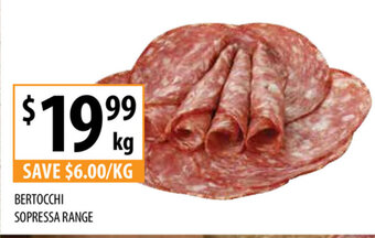 Supabarn Bertocchi Sopressa Range per kg offer