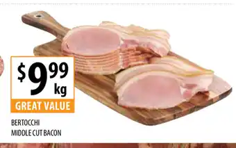 Supabarn Bertocchi Middle Cut Bacon per kg offer