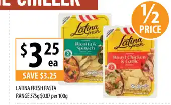Supabarn Latina Fresh Pasta Range 375g offer
