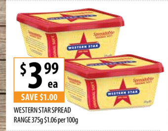 Supabarn Western Star Spread Range 375g offer