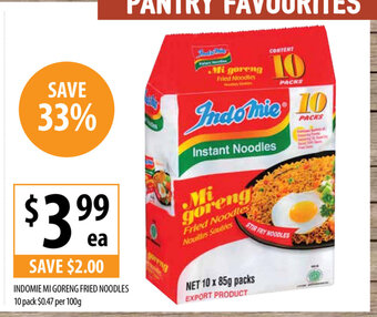 Indomie Mi Goreng Fried Noodles 10 pack