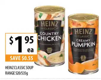 Supabarn Heinz Classic Soup Range 520/535g offer