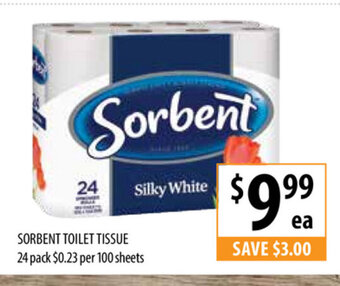 Supabarn Sorbent Toilet Tissue 24 Pack offer