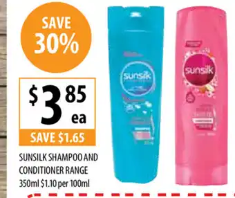 Supabarn Sunsilk Shampoo And Conditioner Range 350ml offer