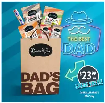 Supabarn Darrell Lea Dad's Bag 1.1kg offer