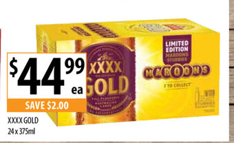 Supabarn XXXX Gold 24 x 375ml offer
