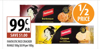 Supabarn Fantastic Rice Cracker Range 100g offer