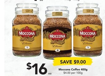 Drakes Moccona Coffee 400g offer