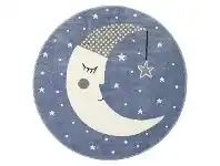 LivingStyles Nova Sleeping Moon Round Kids Rug, 133cm offer