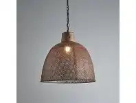 LivingStyles Riva Perforated Iron Dome Pendant Light, Medium, Antique Copper offer