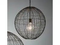 LivingStyles Cray Metal Wire Pendant Light, Ball, Medium, Antique Copper offer