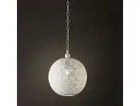 Luna Perforated Metal Pendant Light, Ball