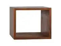 LivingStyles Tropica Commercial Grade Reclaimed Teak Timber Cube Stand, Squat offer