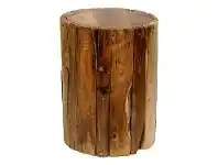 LivingStyles Tropica Driftwood Commercial Grade Reclaimed Teak Timber Drum Stool offer
