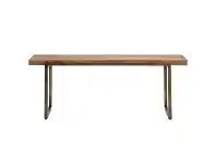 LivingStyles Tropica Santiago Commercial Grade Reclaimed Teak Timber & Metal Bench, 120cm offer