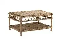 LivingStyles Nassau Rattan Coffee Table, Kuboo Grey offer