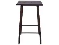 LivingStyles Gordon Elm Timber Bar Table, 60cm, Walnut offer
