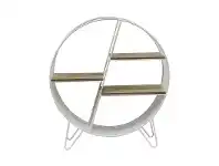 LivingStyles Ayse Iron Round Display Shelf offer