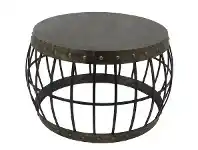 LivingStyles Carson Metal Round Coffee Table, 69cm offer