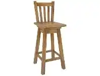 LivingStyles Serafin Rustic Pine Timber Bar Chair offer