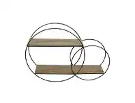 LivingStyles Marpus Iron & Wood Wall Shelf offer