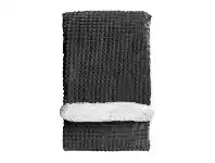 LivingStyles Wade Cubic Embossed Sherpa Throw, 177x152cm, Charcoal offer