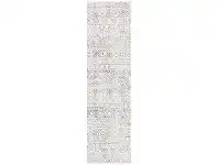LivingStyles Oasis Ismail Tribal Runner Rug, 80x400cm, Grey offer