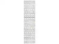 LivingStyles Oasis Nadia Tribal Runner Rug, 80x500cm, Blue offer