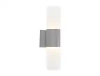 LivingStyles Ottawa IP54 Exterior LED Wall Light, Silver offer