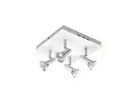 LivingStyles Galactic Metal Square Spotlight, 4 Light, White offer