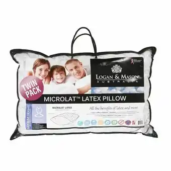 Spotlight Logan & Mason Microlat™ Latex Pillow 2 Pack offer