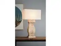 LivingStyles George Wooden Ballister Table Lamp offer