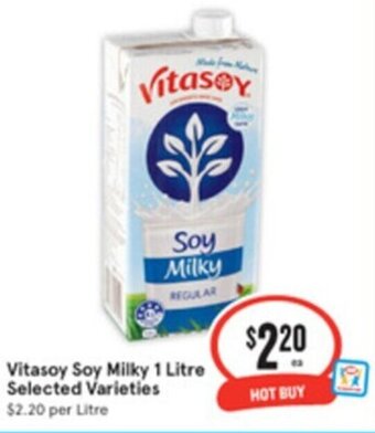 IGA Vitasoy Soy Milky 1 Litre Selected Varieties offer