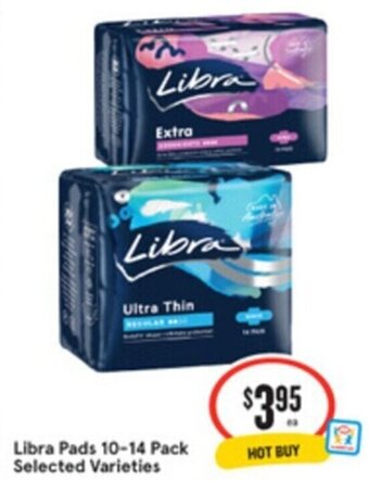 IGA Libra Pads 10-14 Pack Selected Varieties offer