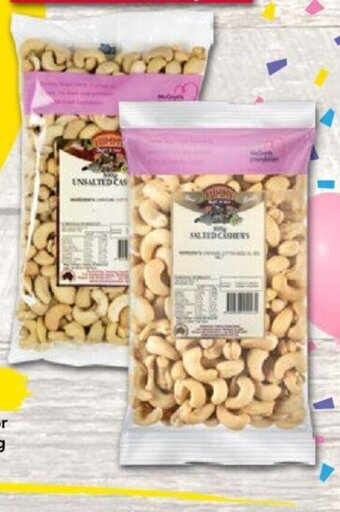 Drakes Yummy Salted, Unsalted or Raw Cashew Kernels 500g offer