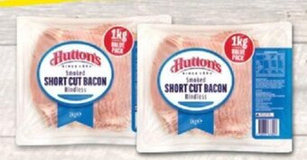 Hutton's Rindless Smoked Short Cut Bacon 1kg