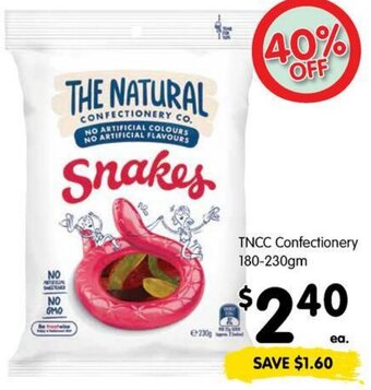 Spar TNCC Confectionery 180-230gm offer