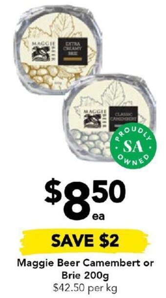 Drakes Maggie Beer Camembert or Brie 200g offer