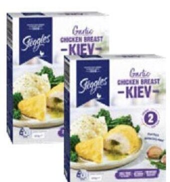 Drakes Steggles Garlic Chicken Breast Kiev 2 Pack 350g offer