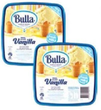 Drakes Bulla Ice Cream Vanilla 4lt offer