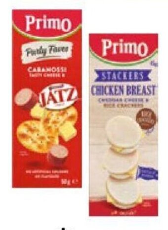 Drakes Primo Cabanossi, Twiggy, Kabana Cheese & Shapes 50g-54g or Stackers 45g-50g offer