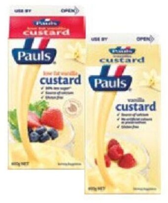 Drakes Pauls Vanilla Custard 600g offer