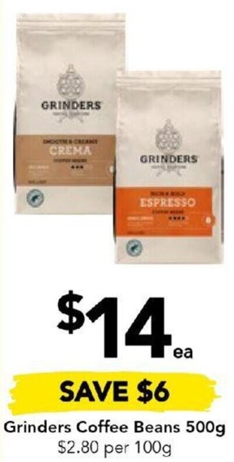 Drakes Grinders Coffee Beans 500g offer