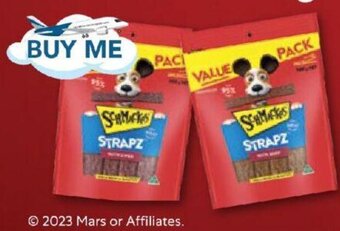 Drakes Schmackos Strapz or Stix Dog Treats 500g offer