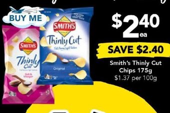 Drakes Smith's Thinly Cut Chips 175g offer