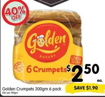 Spar Golden Crumpets 300gm 6 pack offer