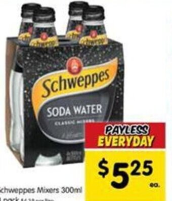 Spar Schweppes Mixers 300ml 4 Pack offer