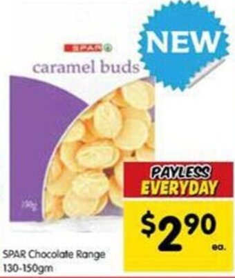 Spar SPAR Chocolate Range 130-150gm offer