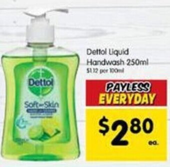 Spar Dettol Liquid Handwash 250ml offer