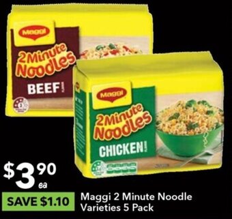 Ritchies Maggi 2 Minute Noodle Varieties 5 Pack offer